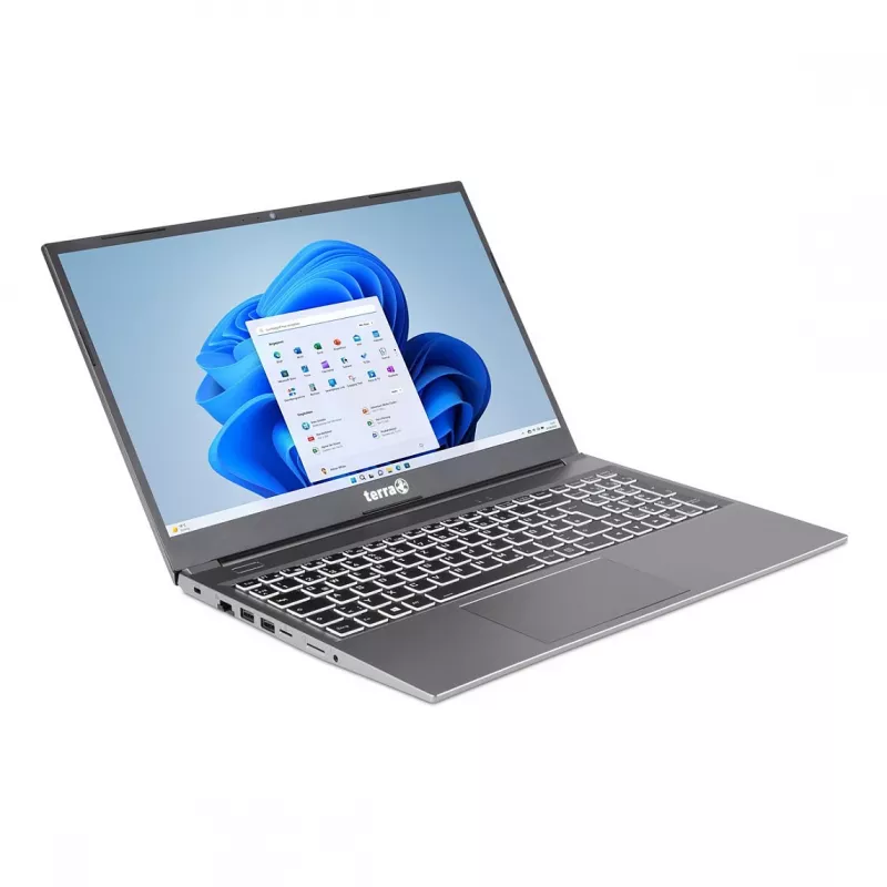 TERRA MOBILE 1517R i3-1315U W11 15.6 inch Full HD IPS Sülearvuti, 8GB RAM, 250GB SSD, Windows 11 Pro, Saksa klaviatuur