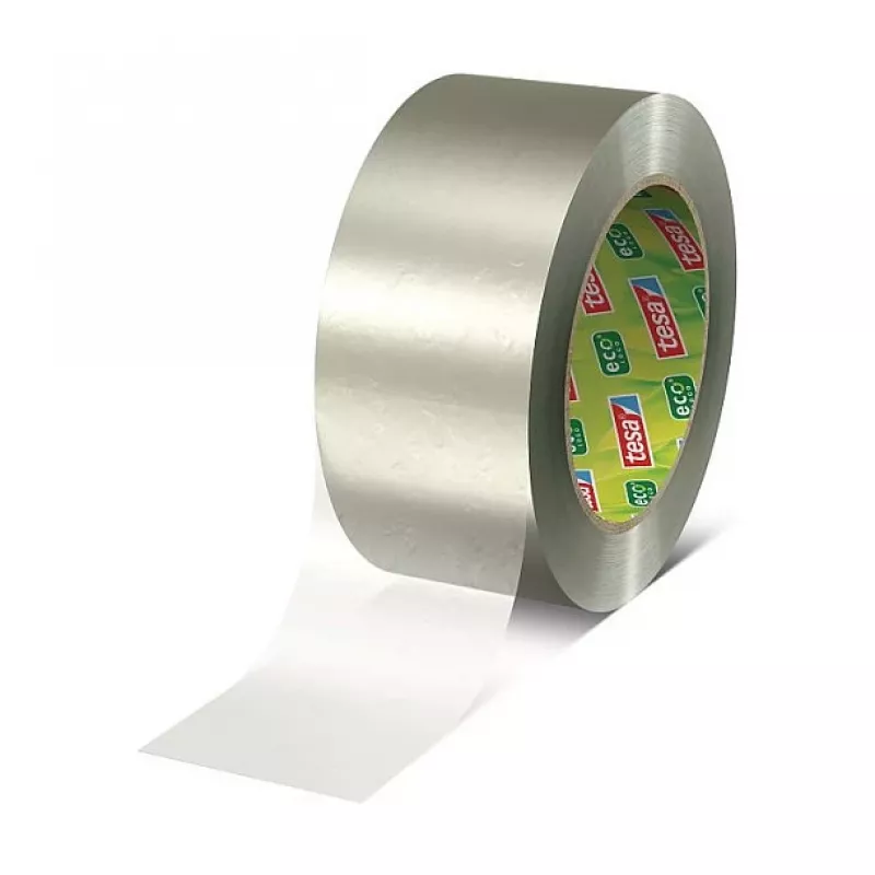 Tesa 58297-00000-01 Läbipaistev PVC pakketeip, 66 m x 50 mm, loodusliku kummi liim, 60 N tõmbetugevus, 1 rull