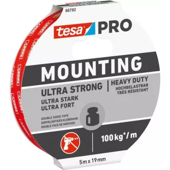 tesa Mounting PRO Ultra Strong 66792-00001-00 kinnituslint valge 5 m x 19 mm 1 rull