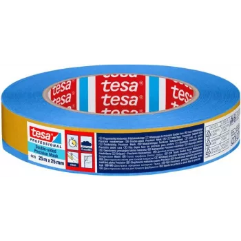 tesa Professional 04470-00001-00 kahepoolsne PET-teip, 25 m x 25 mm, sinine kaitsekile