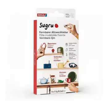 TESA Sugru Mouldable All-Purpose Adhesive 8-Pack White