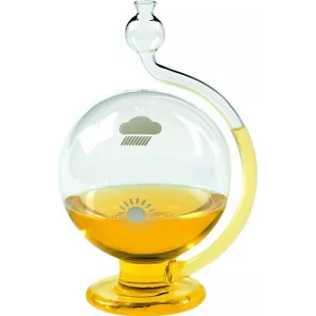 TFA 29.2000.01 Weather Globe - Analoogbaromeeter, termomeeter, hügromeeter - Must/hõbedane