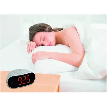 TFA 60.2505 Raadiojuhitav äratuskell temperatuurinäidikuga - valge