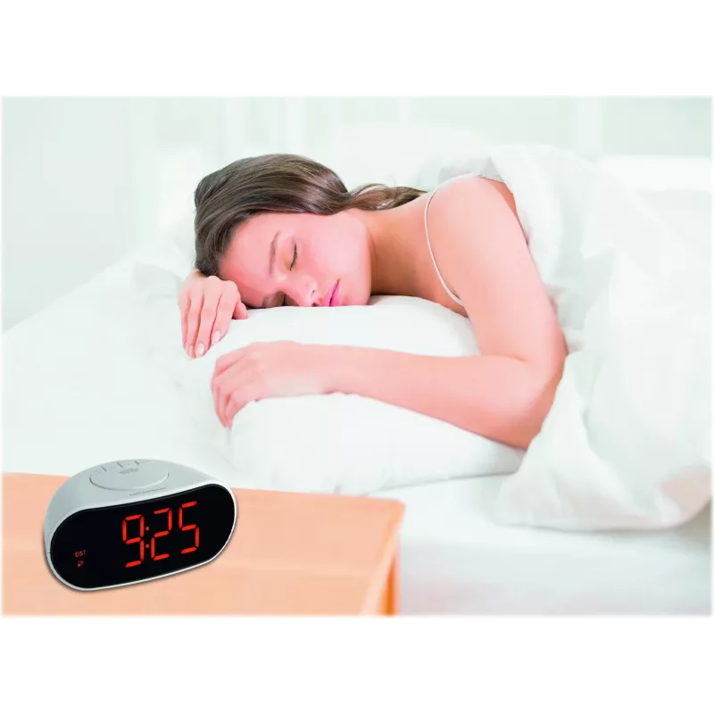 TFA 60.2505 Raadiojuhitav äratuskell temperatuurinäidikuga - valge