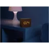 TFA 60.2549.08 CLOCCO Raadiojuhitav äratuskell pruuni puiduimitatsiooniga