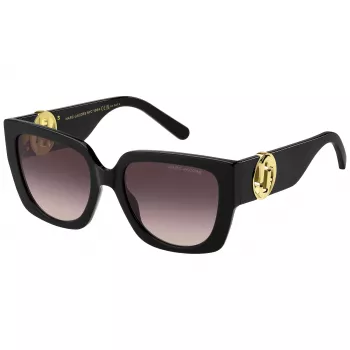 THE MARC JACOBS Women's Cat Eye Sunglasses MARC687S807 Black/Grey Gradient 54mm