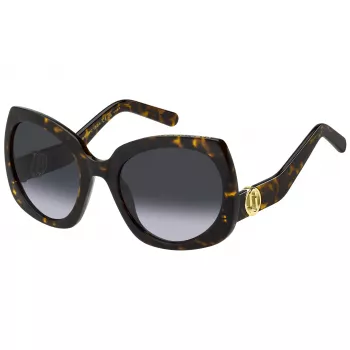 THE MARC JACOBS Naiste Päikeseprillid MARC808S086 - Must atsetaatraam, hall gradientlääts, 57 mm