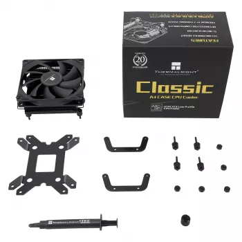 Thermalright AXP90-X36 Black madala profiiliga protsessorijahuti, 92mm PWM ventilaator, ITX, Intel ja AMD