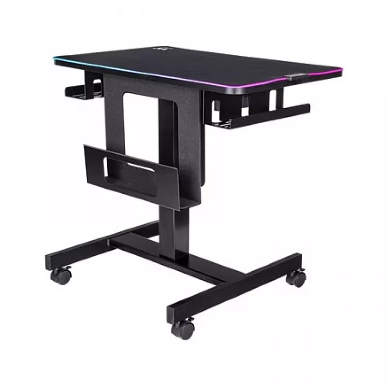 Thermaltake CycleDesk 100 GGD Elektriline Reguleeritava Kõrgusega Laud RGB-ga, Must