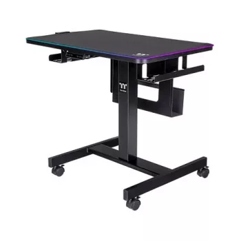 Thermaltake CycleDesk 100 GGD Elektriline Reguleeritava Kõrgusega Laud RGB-ga, Must