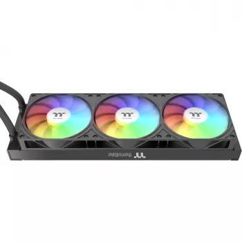 Thermaltake LB360-S ARGB (Gunmetal) All-in-One vedelikjahuti, 360mm radiaator, 3x 120mm ventilaatorit, 2.1 inch IPS LCD ekraan