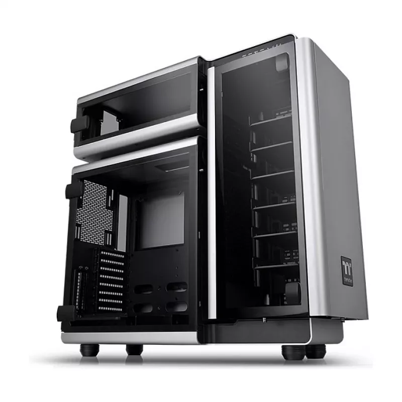 Thermaltake Level 20 Tempered Glass Edition täistorn korpus, hall/must, ARGB ventilaatorid