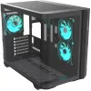Thermaltake Vision 330 CR ARGB SE Edition Mid Tower korpus, must, 3x karastatud klaaspaneel, 3x CT140 ARGB ventilaatorit