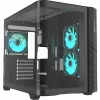 Thermaltake Vision 330 CR ARGB SE Edition Mid Tower korpus, must, 3x karastatud klaaspaneel, 3x CT140 ARGB ventilaatorit