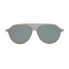 Thom Browne TB809BGRYSLV5 Unisex Päikeseprillid - Hall raam, hõbedased peegelläätsed, 55/18/145 mm