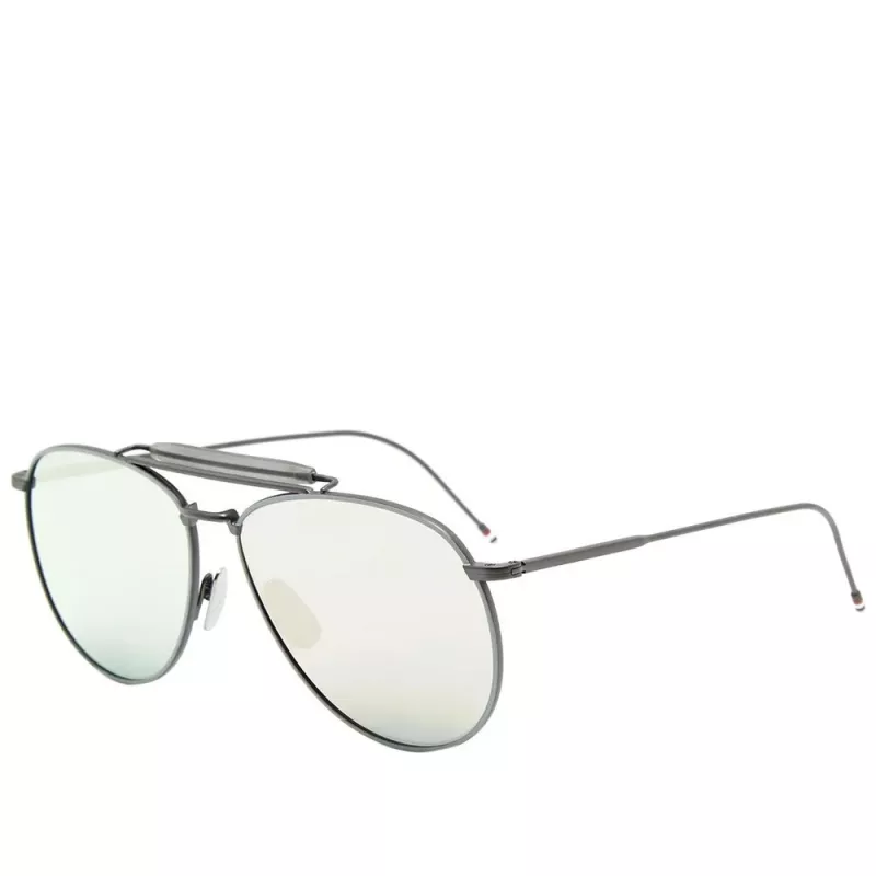 Thom Browne Unisex TB015LTDBLKGR Aviator Päikeseprillid 62/15/144 mm