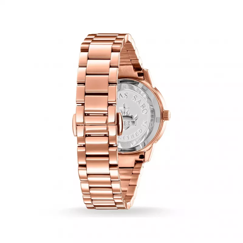 THOMAS SABO naiste kell WA02152652093 33mm roosakuldne roostevaba teras võrk