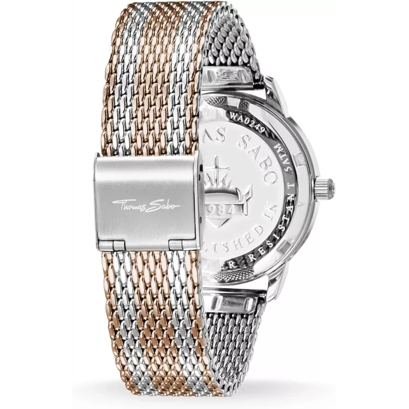 THOMAS SABO naiste kell WA02732832013 - Kvarts, roostevaba teras, hõbedane sihverplaat