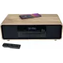Thomson MIC300IBT 60W mikro Hi-Fi süsteem Bluetoothi, CD, FM-raadio, USB, Qi juhtmevaba laadimisega - must/puit TH388657