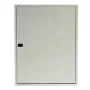 TIBOX AS424 pealepandav jaotuskeskus, 585x750x115 mm, 4 rida x 24 moodulit, siseruumidesse, läbipaistev uks, valge/hall