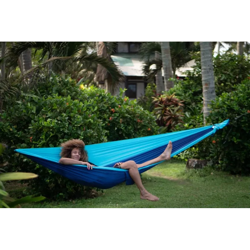 Ticket To The Moon King Size Hammock - Dark Green / Leaf Green