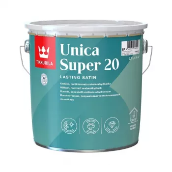 Tikkurila Unica Super 20 Poolmatt Alküüdvärv 2,7L