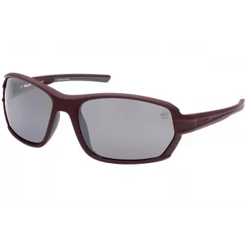 Timberland Men's TB92456667D Polarized Sunglasses - Matte Black Frame, Green Lens, 66/18/125 mm