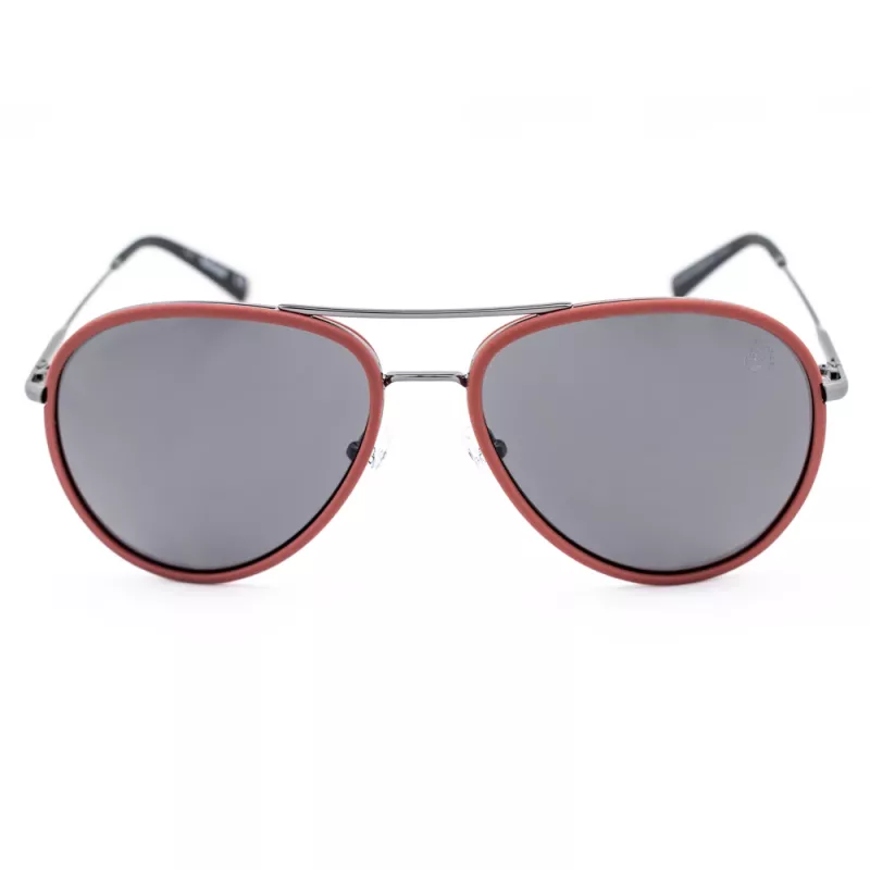 TIMBERLAND Unisex TB9118-6068D Päikeseprillid - Polariseeritud ristkülikukujuline Havana raam, pruun lääts