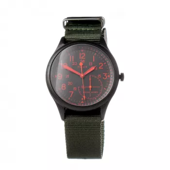 TIMEX Expedition North Field Post meeste analoogkvartskell 41mm roheline sihverplaat pruun nahkrihm TW2V11000LG