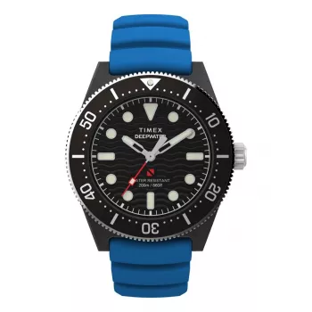 Timex Expedition North Field Post Solar meeste käekell TW2Y02500 - 43mm musta sihverplaadiga, roheline kangast rihm, safiirkristall