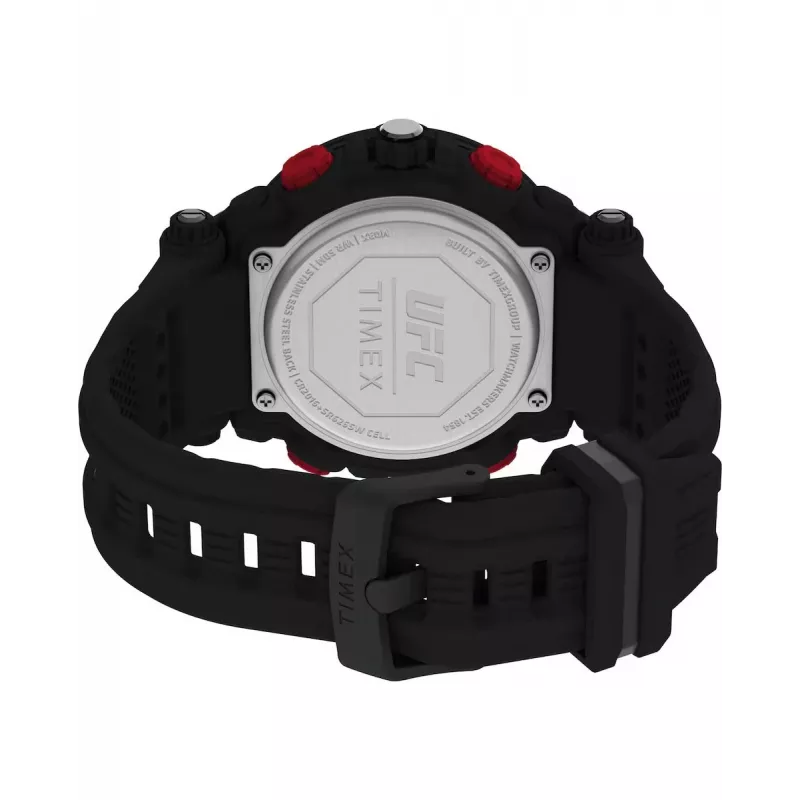TIMEX meeste digitaalne kvartskell TW5M52800 50mm vaigukorpuse ja musta vaigurihmaga