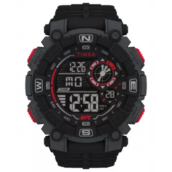 TIMEX Meeste digitaalne kvartskell TW5M53700 50mm must vaik silikoon