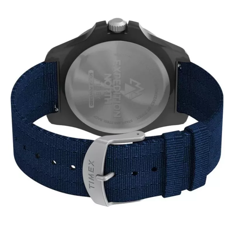 TIMEX meeste Expedition North Field Post Solar käekell TW2V40300 – 46mm roostevaba teras, roheline sihverplaat, pruun nahast rihm, päikese kvarts