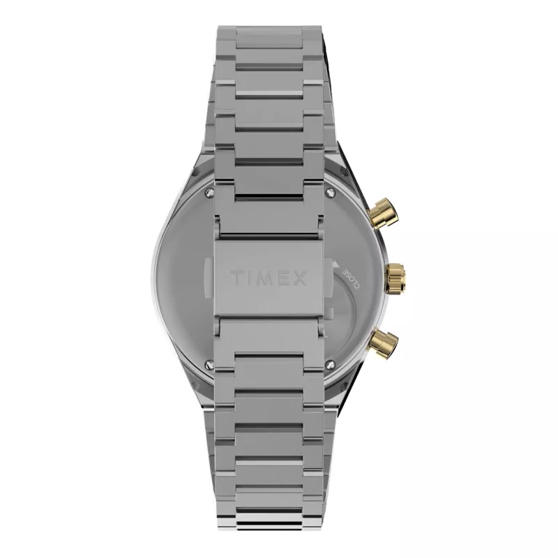 Timex meeste TW2W64200 kvartskell pruuni nahkrihma ja musta sihverplaadiga, 40mm