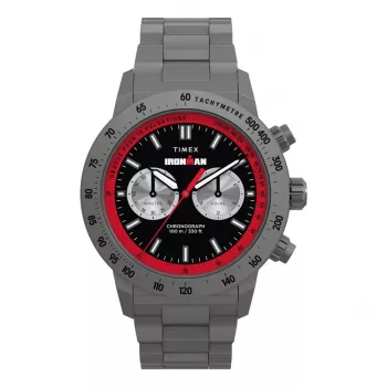 Timex Meeste TW2Y02000 Expedition North Field Post Solar 44mm Kell - Must Sihverplaat ja Keskkonnasõbralik Riidest Rihm
