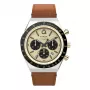 Timex TW2W64400 meeste väliväljakell 42mm musta numbrilaud ja pruuni nahkrihmaga