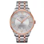 TISSOT T-Classic Chemin des Tourelles meeste automaatkell 42mm roostevabast terasest roosakullast PVD-kattega
