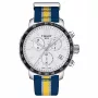 TISSOT T-Sport Chrono XL Classic meeste käekell 42mm pruun nahkrihm hõbedane sihverplaat T09541717372