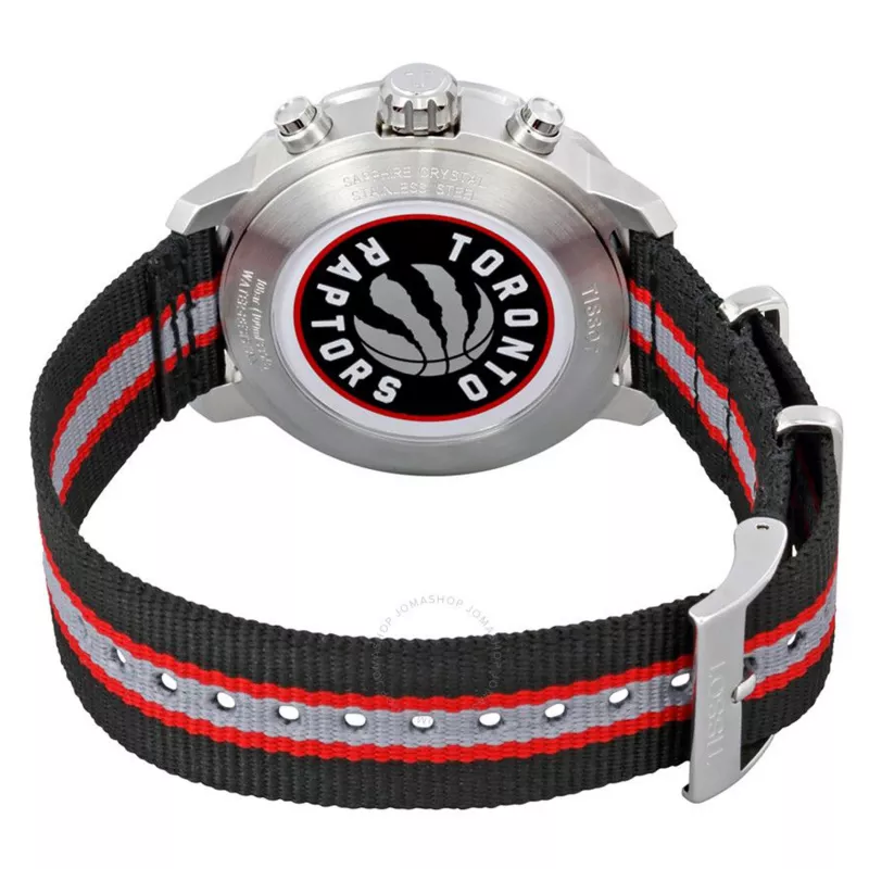 TISSOT T-Sport PRC 200 meeste Šveitsi kvartskronograafkell 42mm roostevabast terasest musta sihverplaadiga