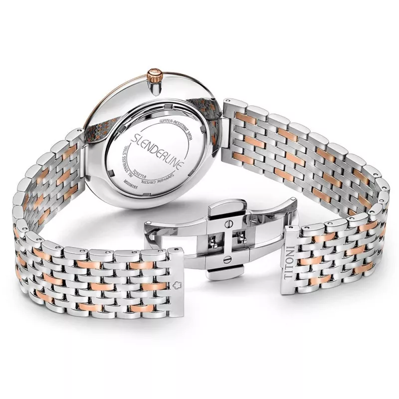 TITONI Airmaster meeste käekell TQ52718SRG606 37mm Šveitsi kvarts hõbedane sihverplaat pruun nahkrihm