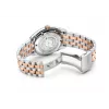 TITONI meeste automaatkell 83909SRG-063 38.5mm roosakuldne PVD roostevaba teras hõbedane sihverplaat pruun nahkrihm