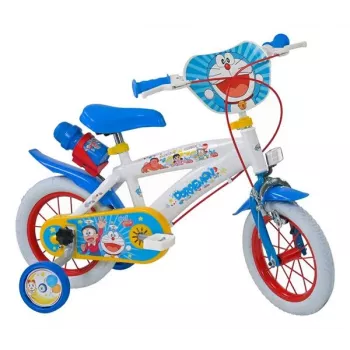 Toimsa Doraemon 12 Kids Bike - 12 Inch Wheels, Steel Frame, Blue/White