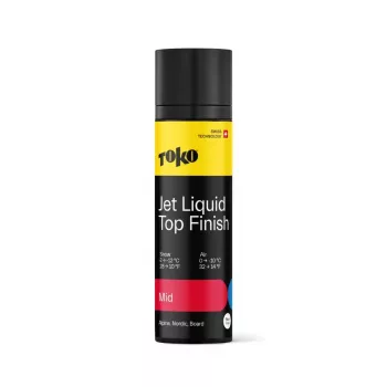 Toko Jet Liquid Mid suusavaha 70ml - Kõrge fluorosüsivesinike sisaldusega vedelvaha mäe- ja murdmaasuuskadele