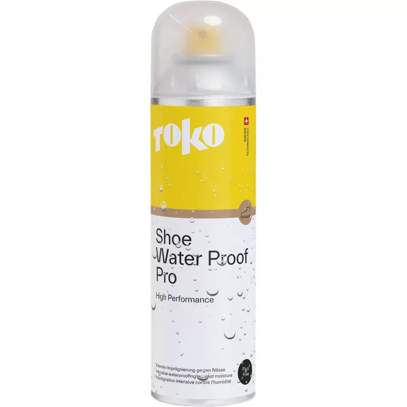Toko Shoe Water Proof Pro 250ml - PFC-vaba veekindluse pihusti nahale, seemisnahale, nubukile, tekstiilile, sünteetikale, hingavatele membraanidele