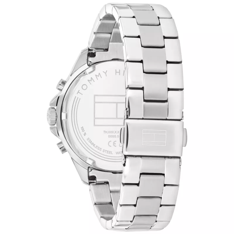 Tommy Hilfiger Damon meeste kvarts-analoogkell 40mm roostevaba teras sinine sihverplaat