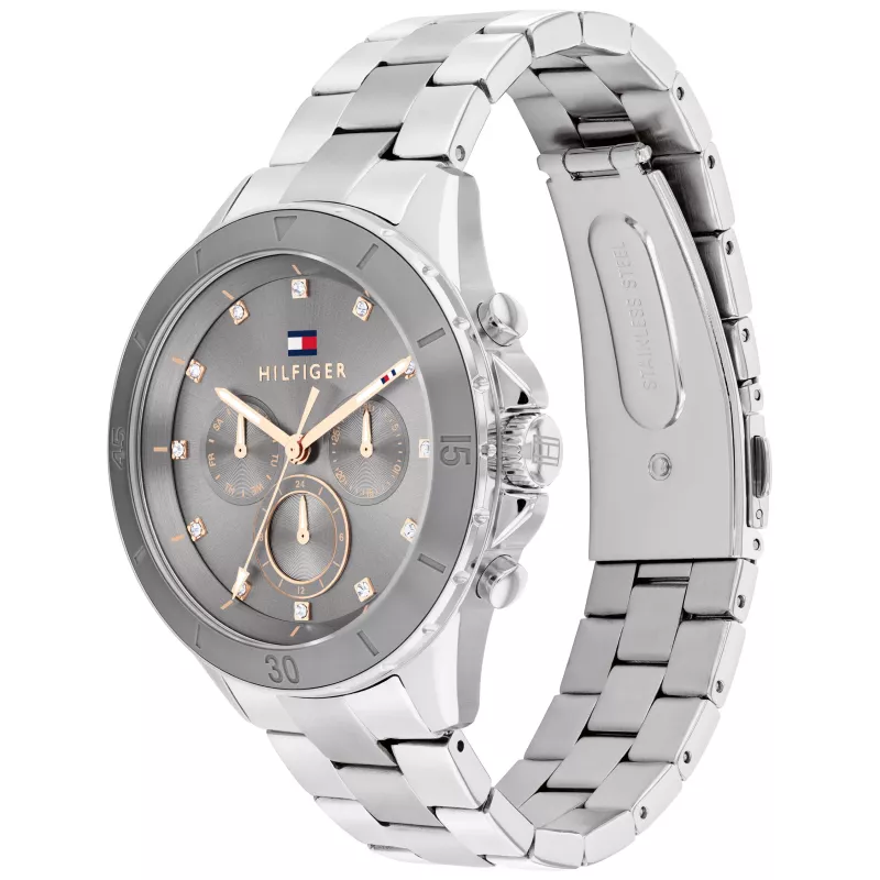 Tommy Hilfiger Damon meeste kvarts-analoogkell 40mm roostevaba teras sinine sihverplaat