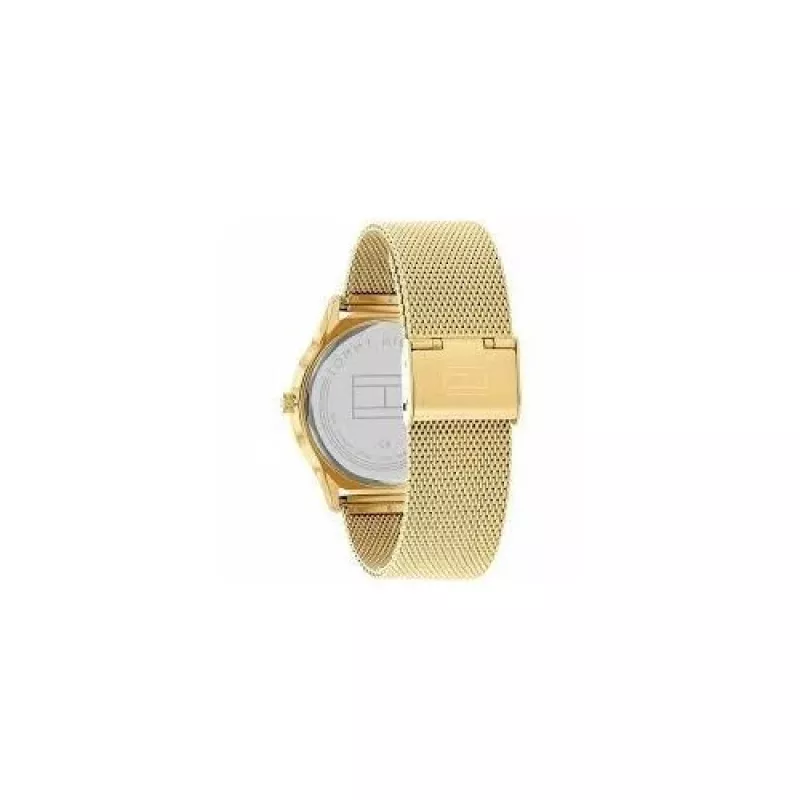 Tommy Hilfiger Meeste 1710469 Analoog Kvartskell 40mm Sinise Sihtnumbri ja Pruuni Nahkrihmaga