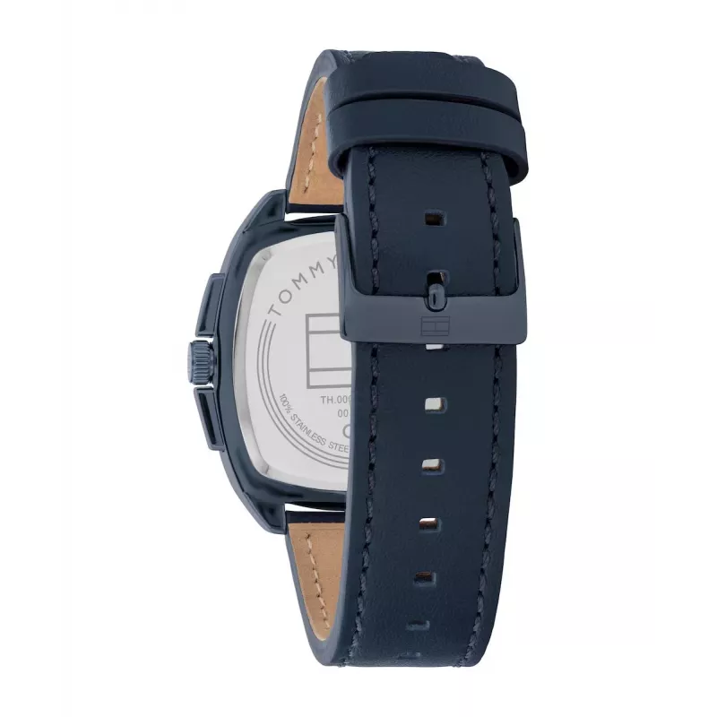 Tommy Hilfiger meeste 1710558 analoogkvartskell 40 mm sinise numbrilaud ja pruuni nahkrihmaga