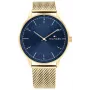 Tommy Hilfiger meeste 1791877 analoogkvartskell 43mm roostevabast terasest sinise sihverplaadiga