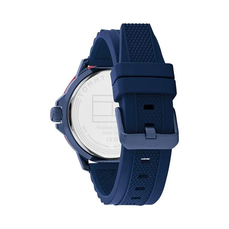 Tommy Hilfiger meeste 1792022 analoogkvartskell 48mm roostevaba teras sinine sihverplaat